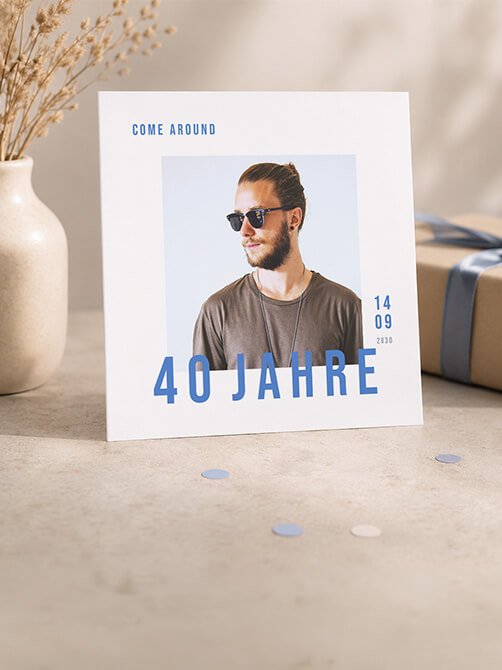 Einladungskarten 40. Geburtstag