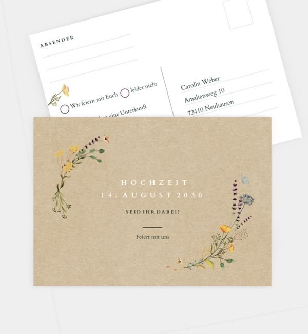 Postkarte quer
