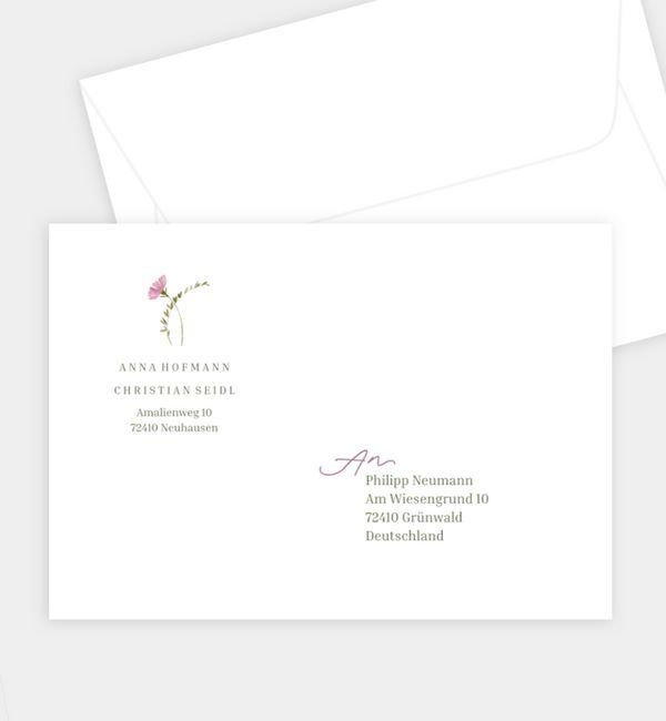 Briefumschlag gerade