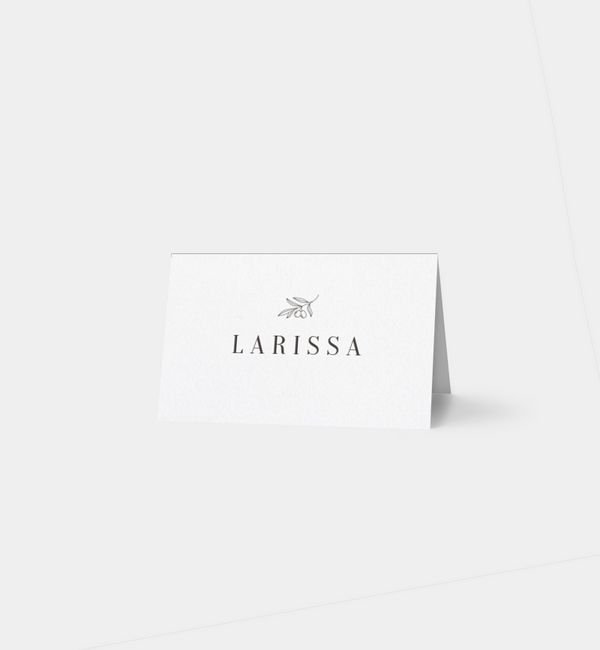 Tischklappkarte quer, horizontale Faltung