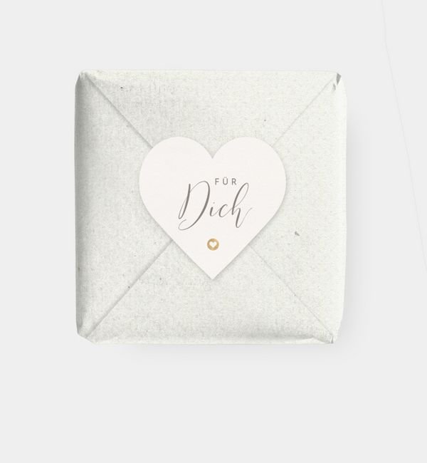 Geschenkaufkleber Herz
