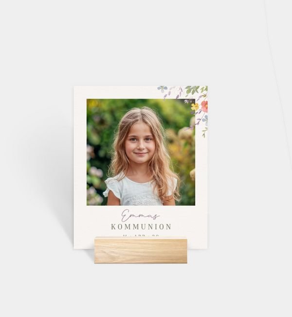 Tischnummern-Karte Polaroid