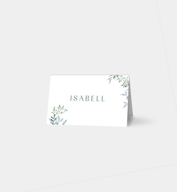 Tischklappkarte quer, horizontale Faltung