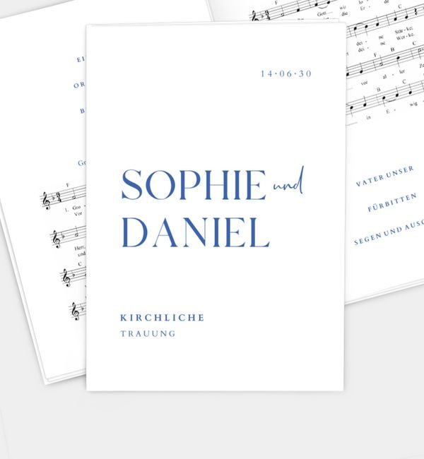 Klappkarte hoch mit Einleger 8-seitig