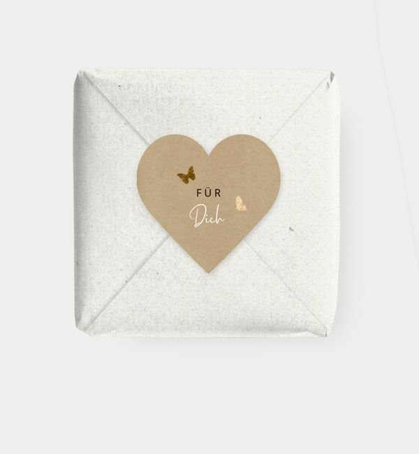 Geschenkaufkleber Herz