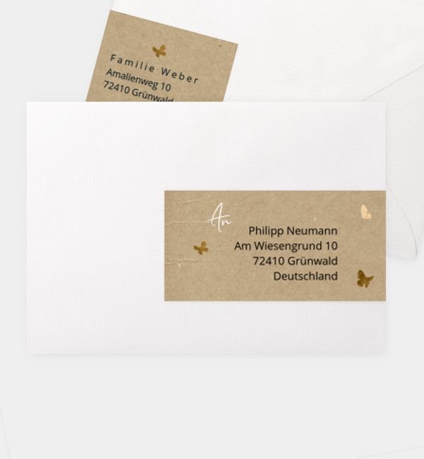 Kombi-Adressaufkleber