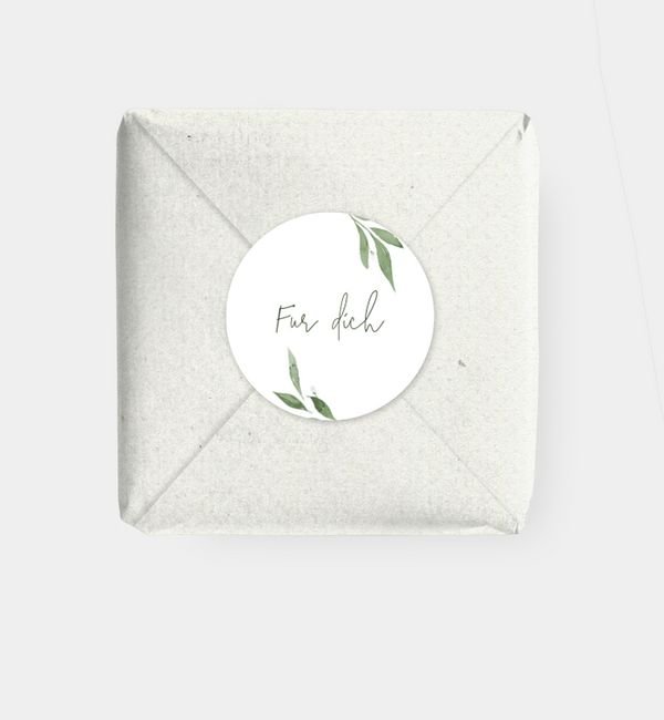 Geschenkaufkleber rund