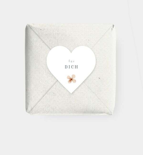 Geschenkaufkleber Herz