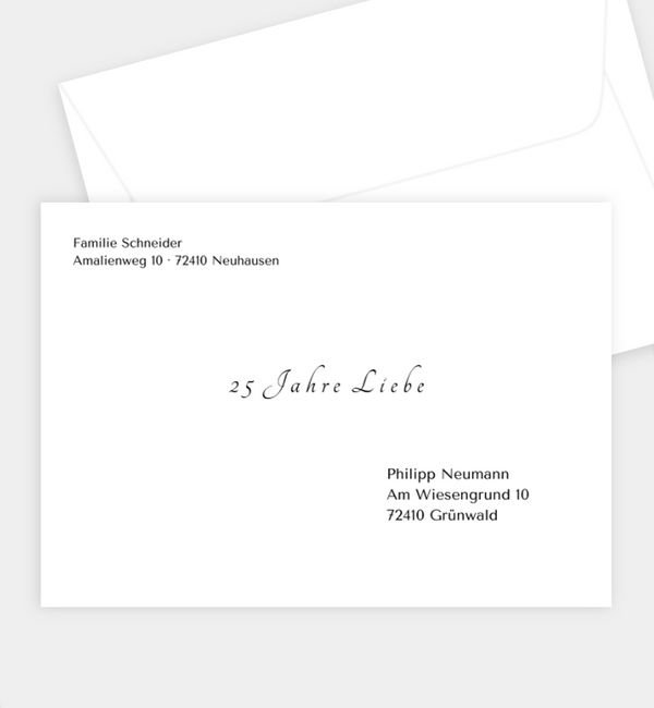 Briefumschlag gerade