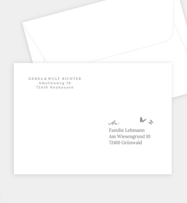 Briefumschlag gerade