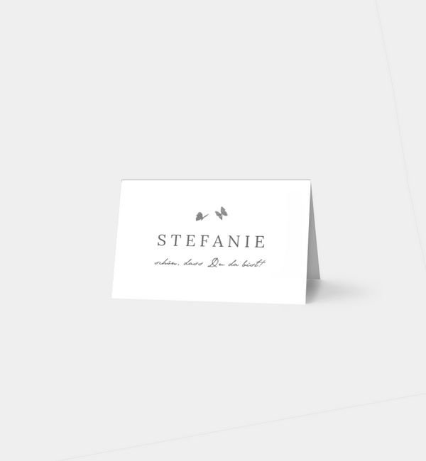 Tischklappkarte quer, horizontale Faltung