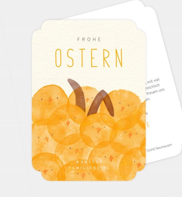 Postkarte hoch