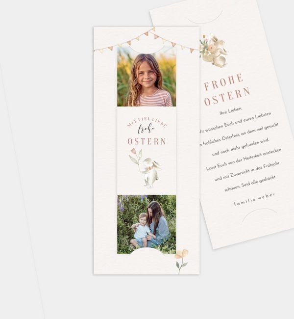 Postkarte mit Fotostreifen