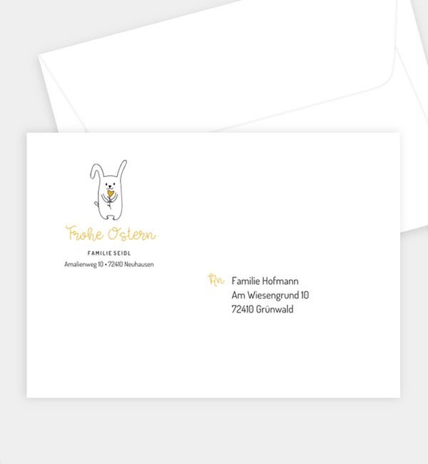 Bunny Friends · Ausmalkarte