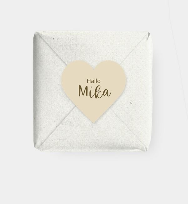 Geschenkaufkleber Herz