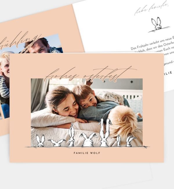 Hasenbande · Ausmalkarte