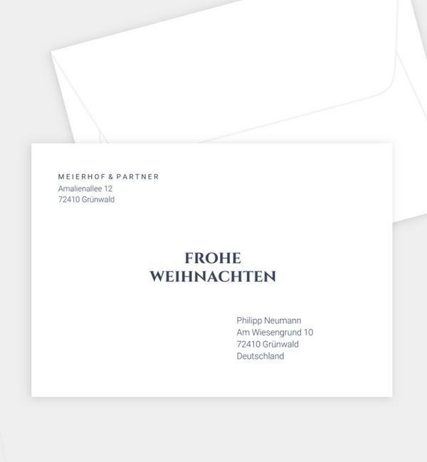 Briefumschlag gerade