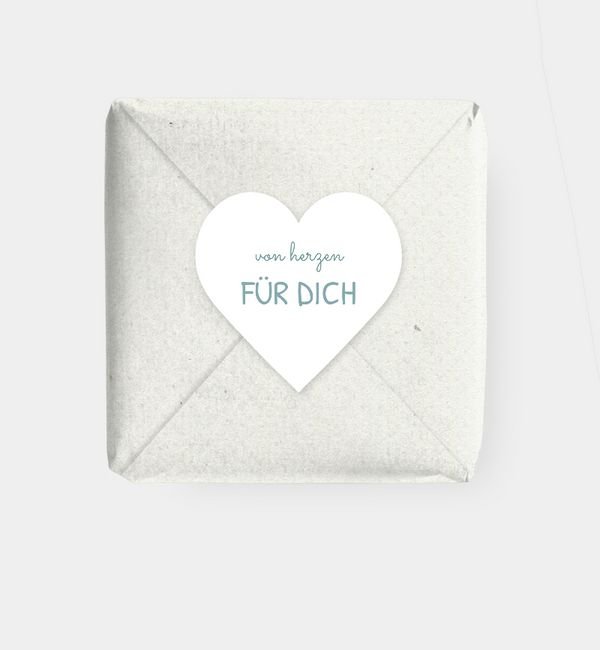 Geschenkaufkleber Herz