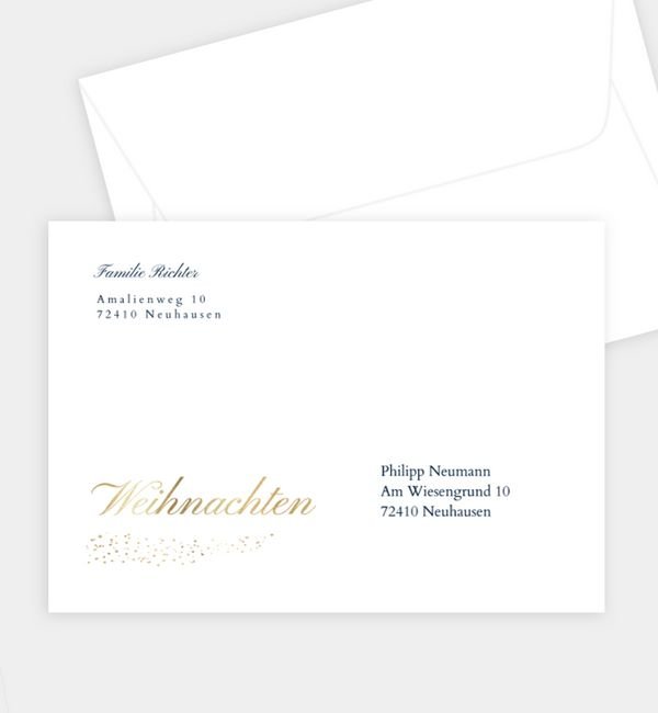 Briefumschlag gerade