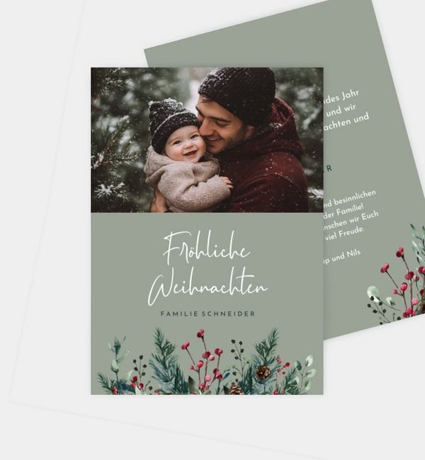 Postkarte hoch