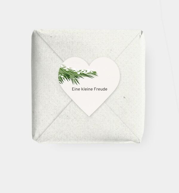 Geschenkaufkleber Herz