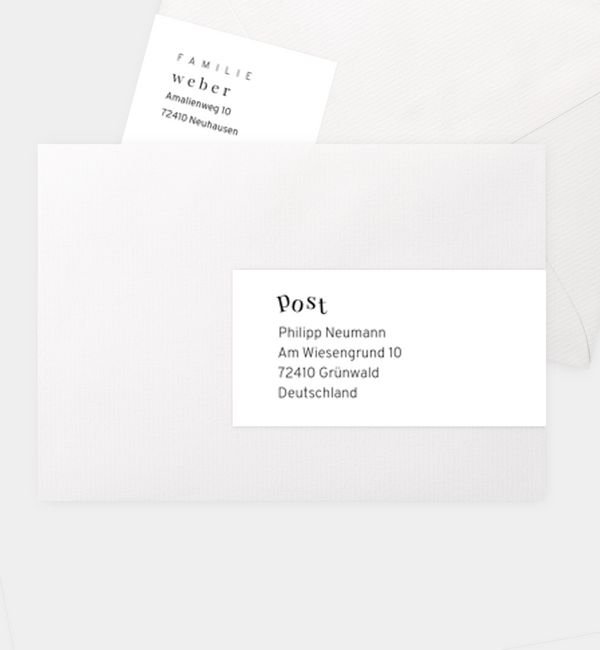 Kombi-Adressaufkleber