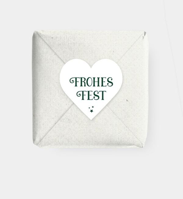 Geschenkaufkleber Herz