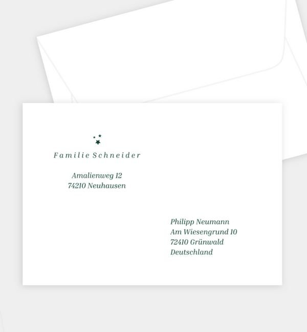 Briefumschlag gerade