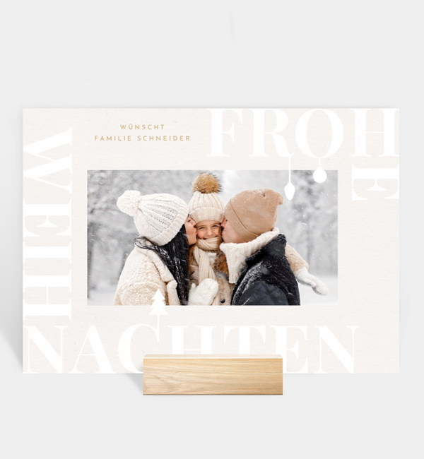 Tischnummern-Karte quer