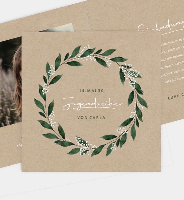 Klappkarte quadratisch