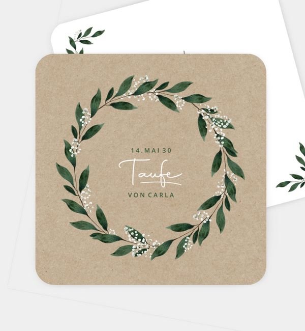 Postkarte quadratisch