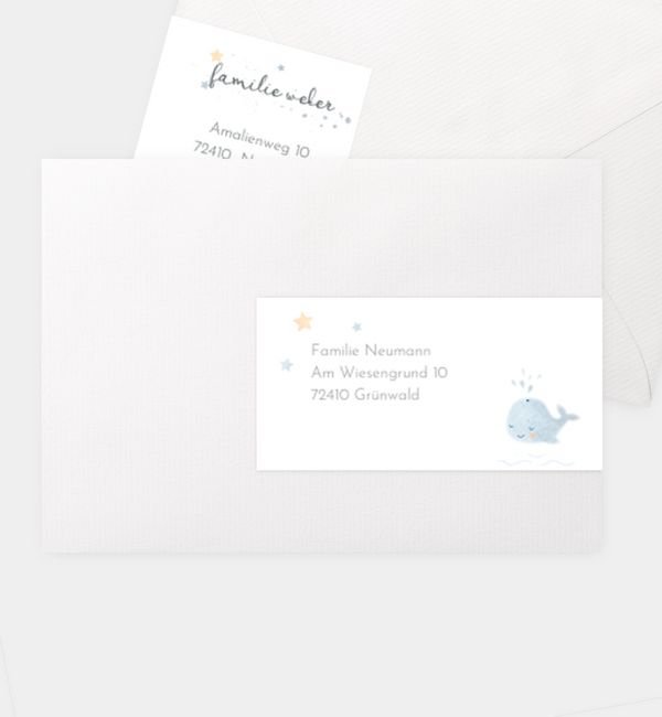 Kombi-Adressaufkleber