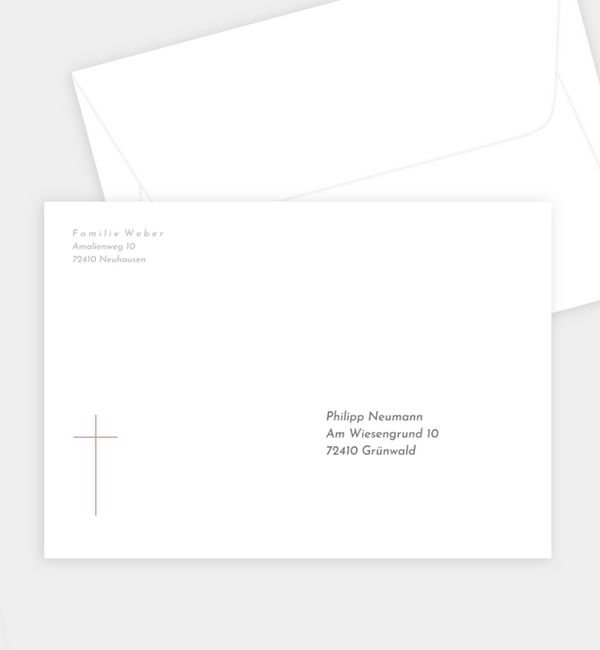 Briefumschlag gerade