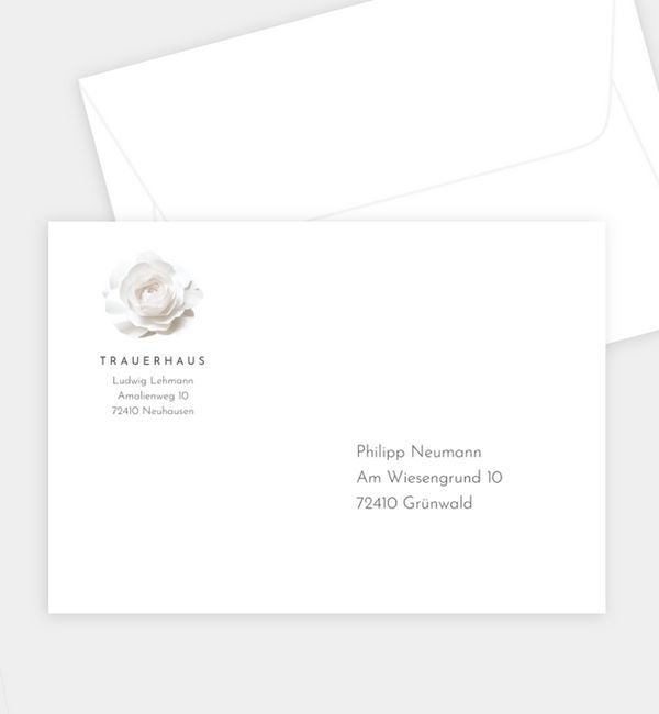 Briefumschlag gerade