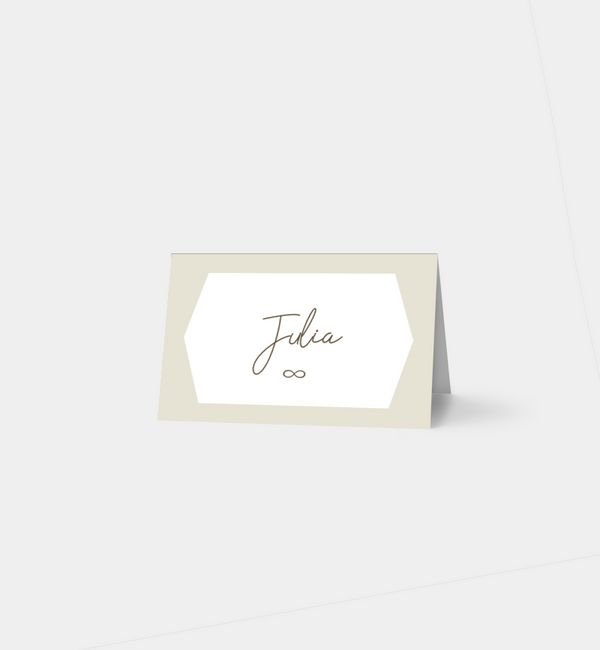 Tischklappkarte quer, horizontale Faltung