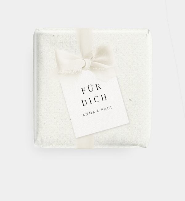 Geschenkanhänger rechteckig