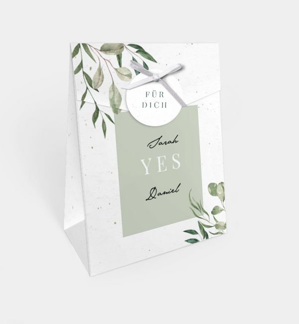 Geschenktasche mit Band