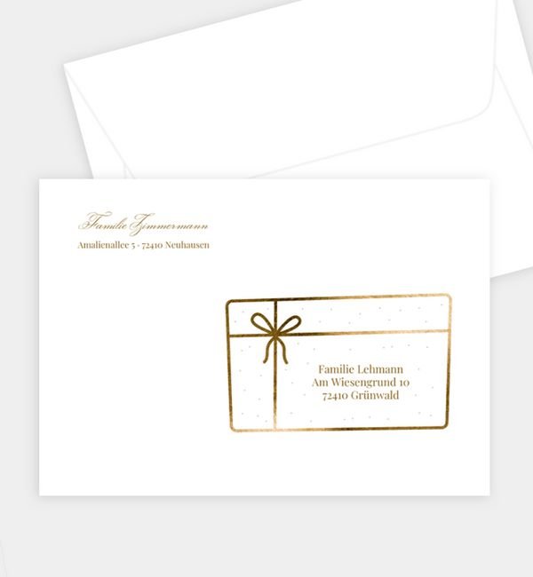 Briefumschlag gerade