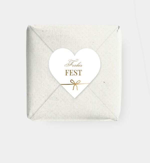 Geschenkaufkleber Herz