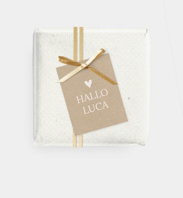 Geschenkanhänger rechteckig