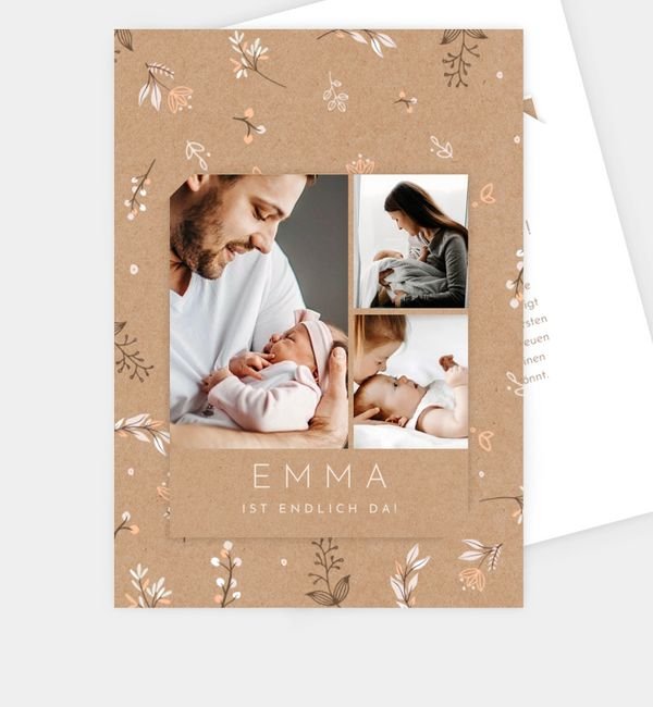 Postkarte mit Einsteckpolaroid