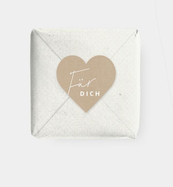 Geschenkaufkleber Herz