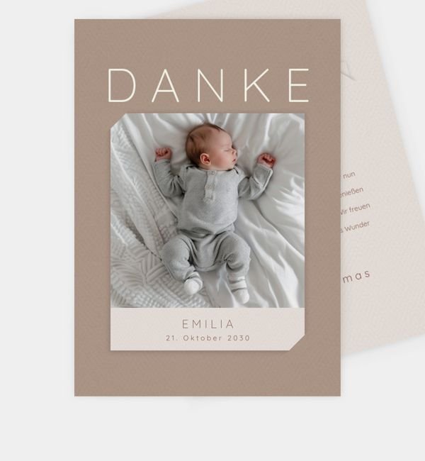 Postkarte mit Einsteckpolaroid