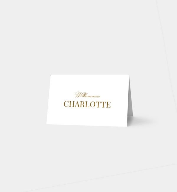 Tischklappkarte quer, horizontale Faltung