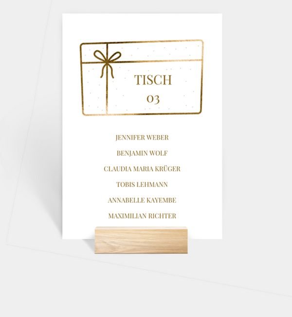 Gruppentischkarte
