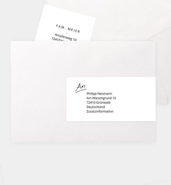 Kombi-Adressaufkleber