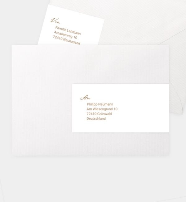 Kombi-Adressaufkleber