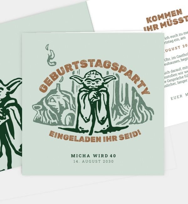 Klappkarte quadratisch