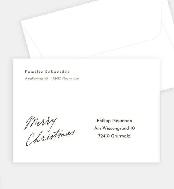 Briefumschlag gerade