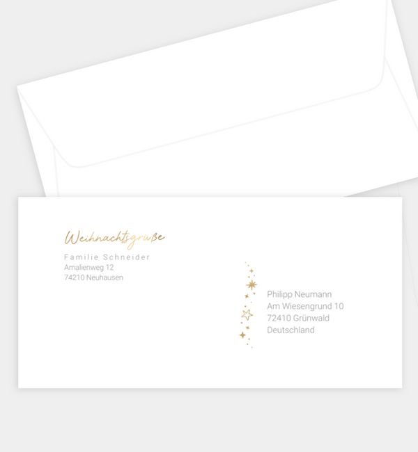 Briefumschlag gerade